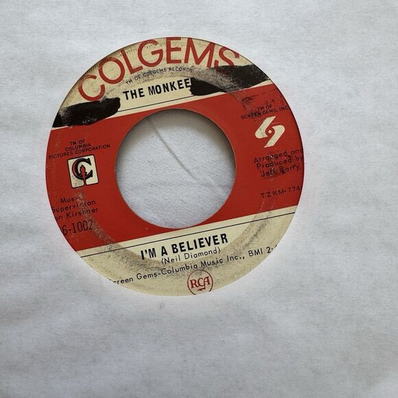 Vinyl 45s Near Mint Lot Of 20 1960s Pop Rock Monkees Troggs Cyrkle First Edition - Picture 3 of 12